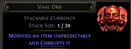 MMOJUGG Path of Exile 2 Vaal Orb * 100 Details View of Item Function and Use